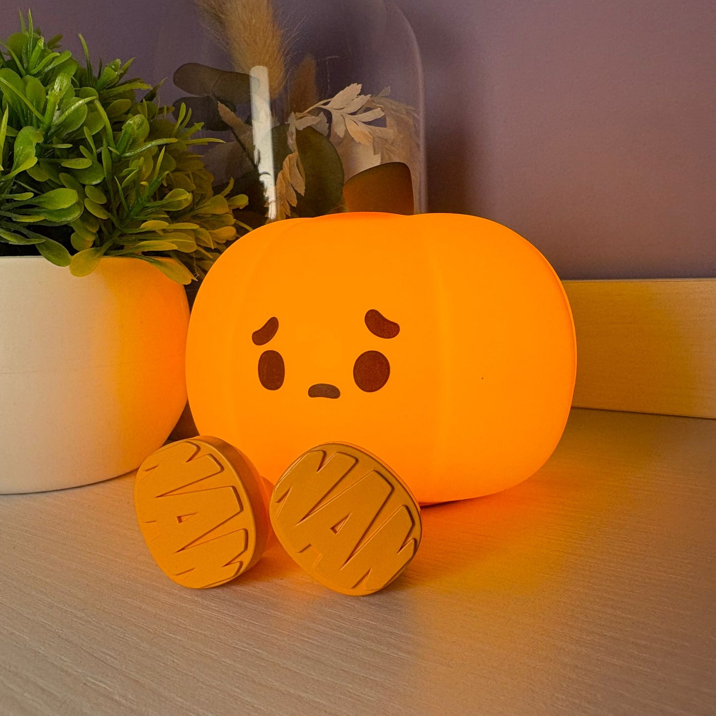 🎃Pequeña calabaza de silicona con iluminacion led - Pumpkii
