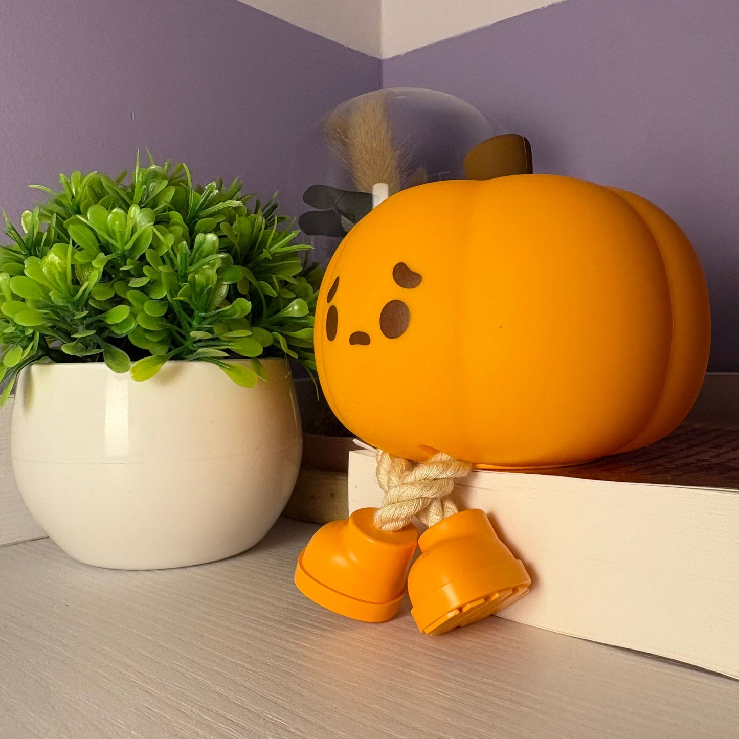 🎃Pequeña calabaza de silicona con iluminacion led - Pumpkii