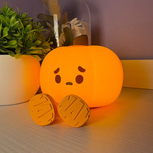 🎃Pequeña calabaza de silicona con iluminacion led - Pumpkii